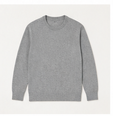 VERDI NAGGIO Pull col rond gris